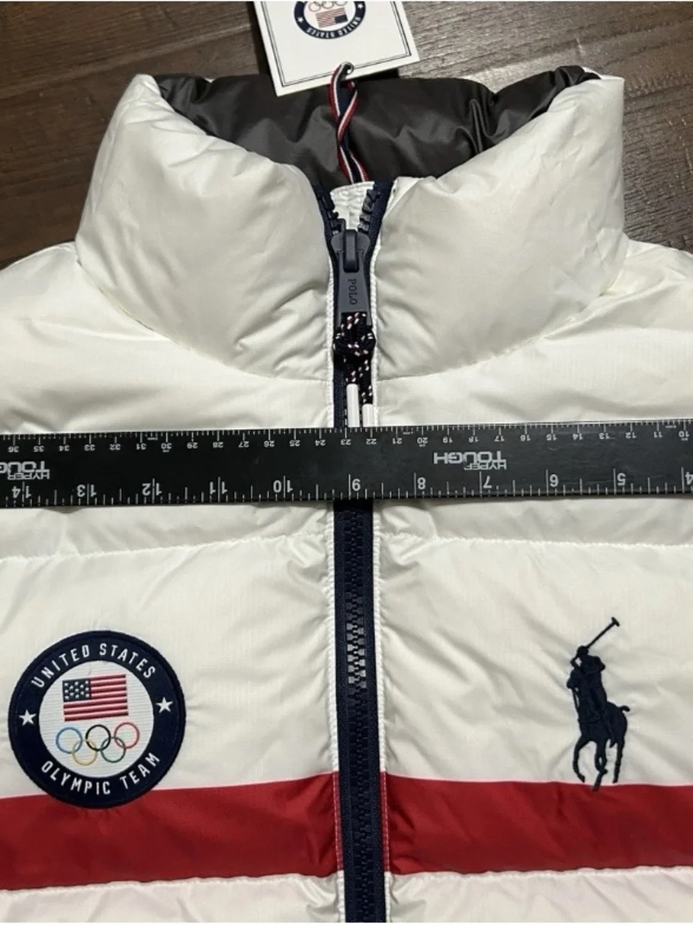 Polo Ralph Lauren Team USA Olympic Puffer Jacket 2022 Size S